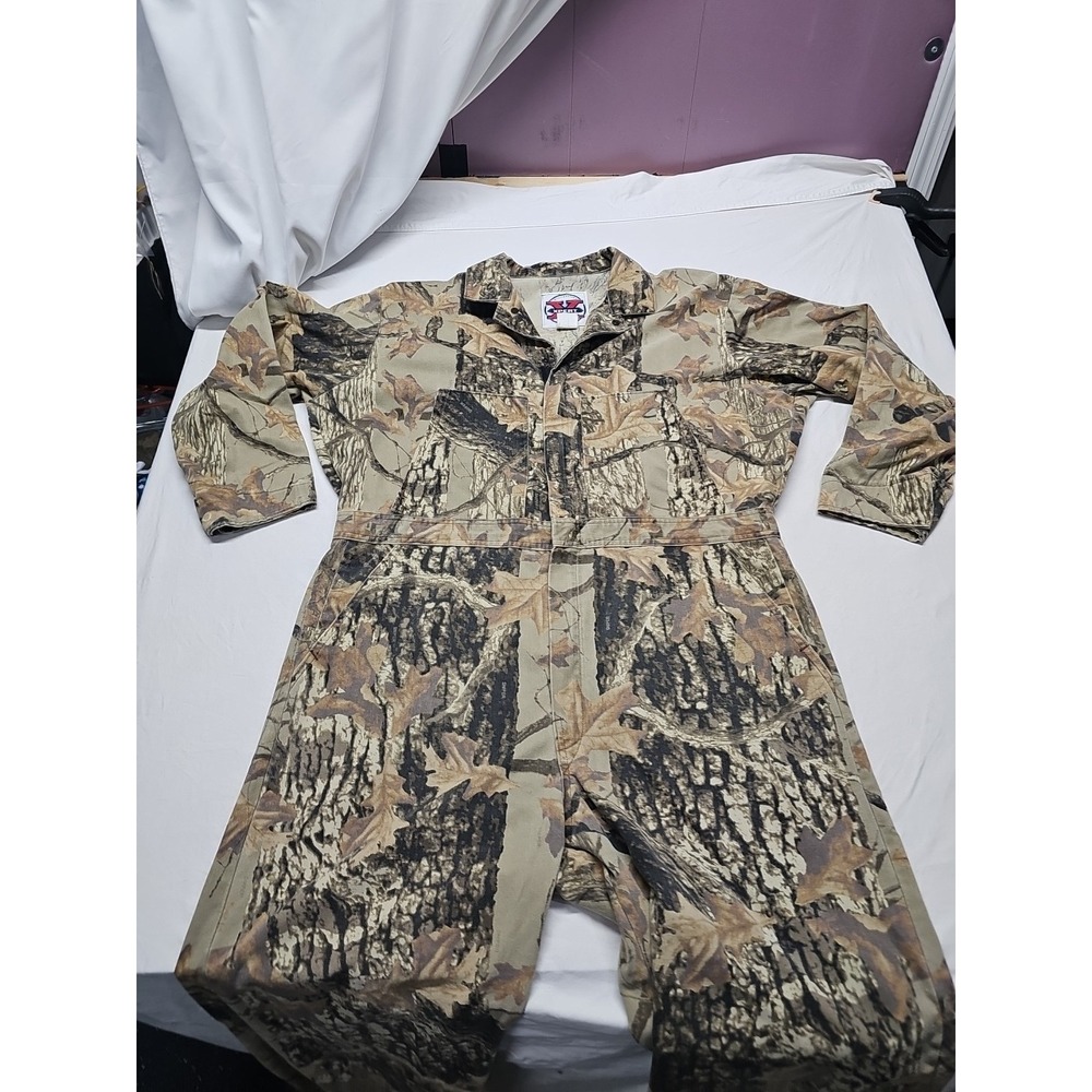Winchester Xpert Mens XL-R Hunting Coveralls Sniper‎ Camouflage Vtg Made In USA